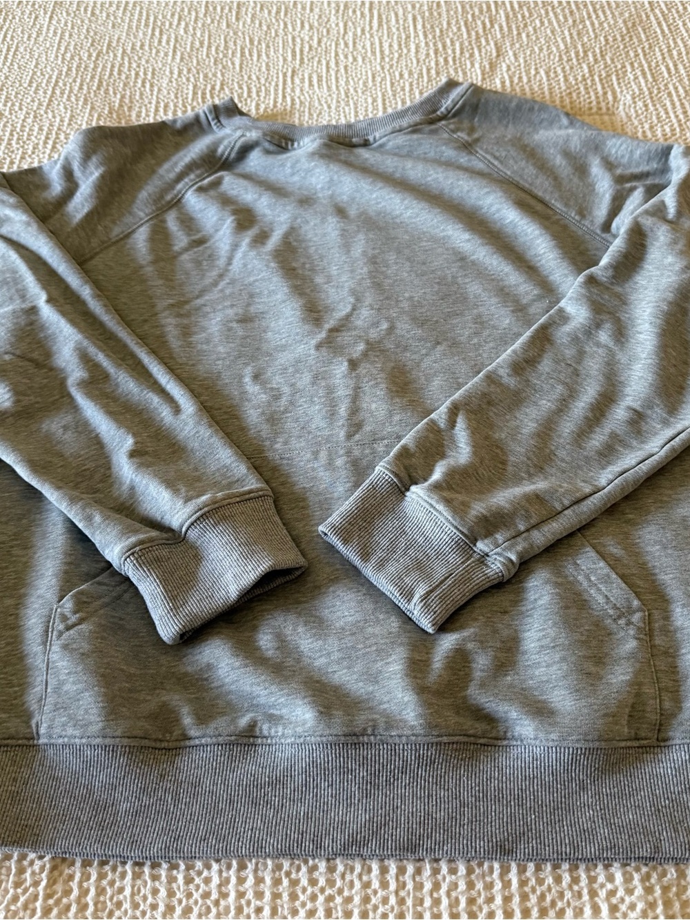 EADINVE Gray Tunic Length Sweatshirt